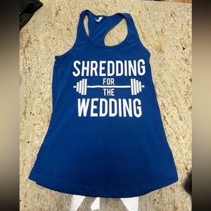 Shredding for the wedding tank!